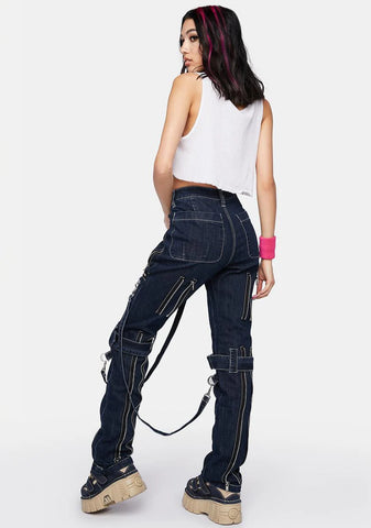 Denim Classic Bondage Pants