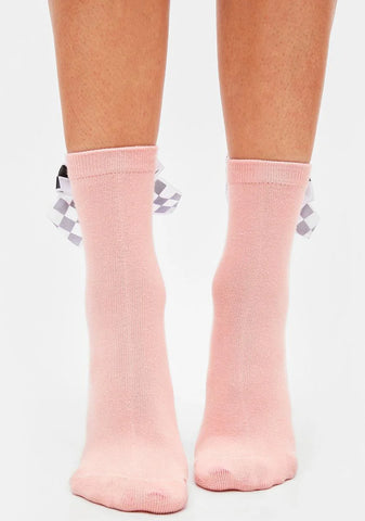 Baby Check You Out Bow Ankle Socks