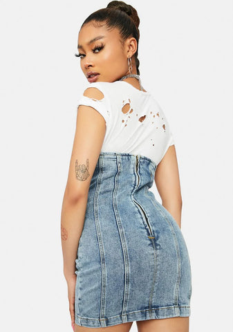 Open Road Denim Underbust Dress