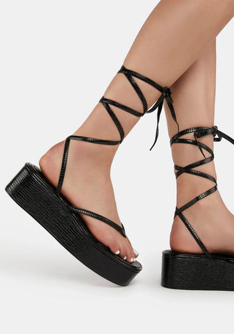 Black Esme Gladiator Sandals