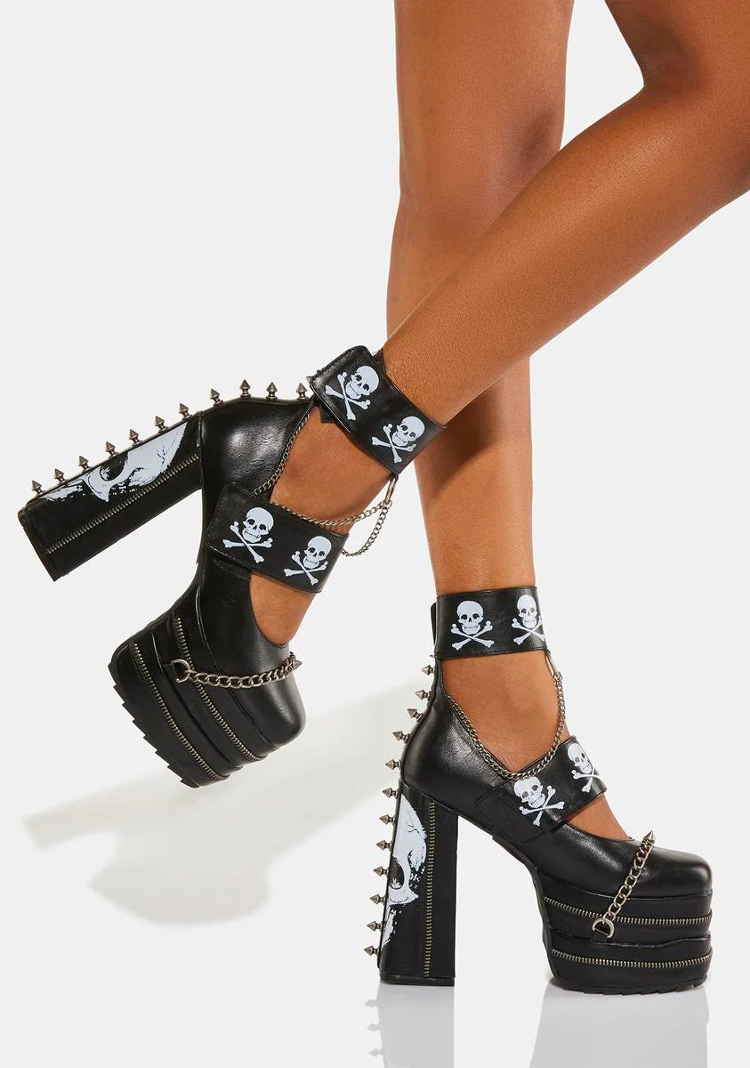 Grim Reaper Platform Heels