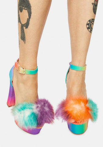 Tie Dye Mingle Platform Heels