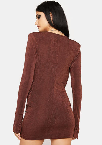 Rhythm Shaker Cowl Neck Mini Dress