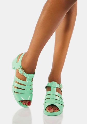 Mint Narrangaset Sandals