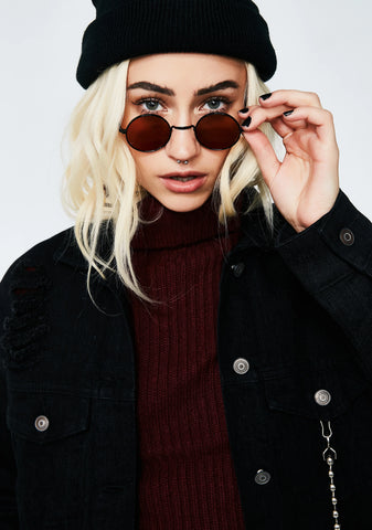 Bronze Peacemaker Round Sunnies