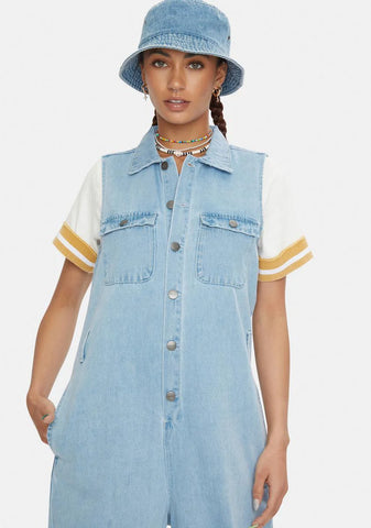 Eden Hemp Denim Jumpsuit