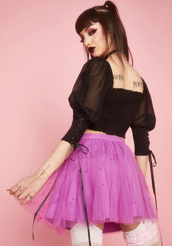 Plum Fairy Glam Mother Tulle Skirt