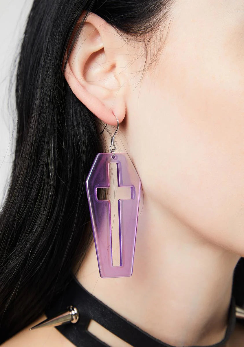Cross My Mind Drop Earrings