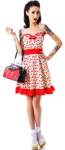 Erin Cherry Print Dress