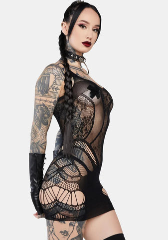 Come Over Fishnet Chemise