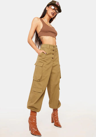 Olive For Once In Ur Life Trousers