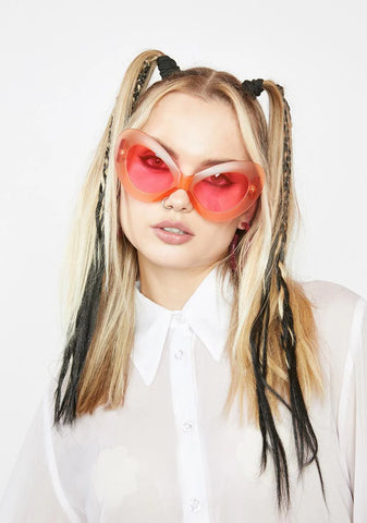 Jetz Pink Cat Eye Sunglasses