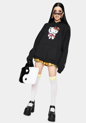 Hello Kitty Black Logo Hoodie