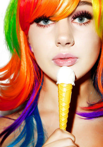 Single Scoop Ice Cream Pen - White