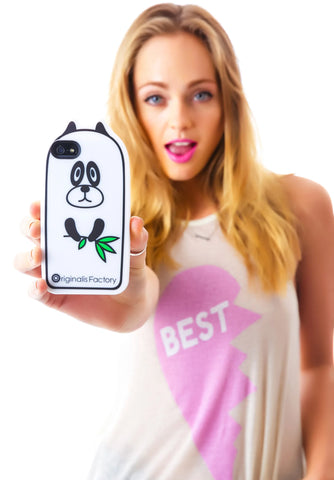 Smokin' Panda Grass iPhone 5 Case