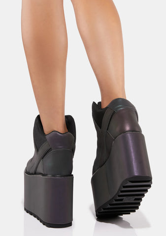 Qozmo Hi Reflective Platform Sneakers