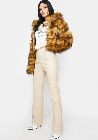 Sleek Vibing Vegan Leather Pants