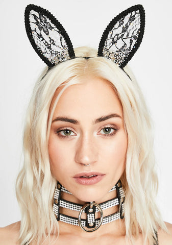 Bad Lil Bunny Lace Headband