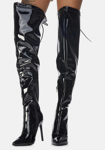 Time For Danger Thigh High Boots