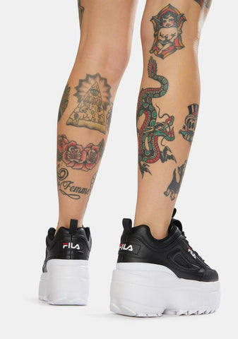 Black Disruptor 2 Wedge Sneakers