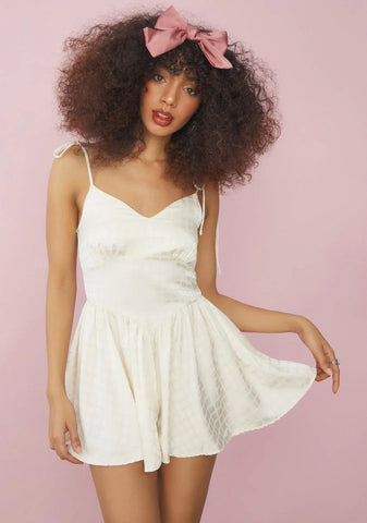 Cup Of Tea Satin Romper