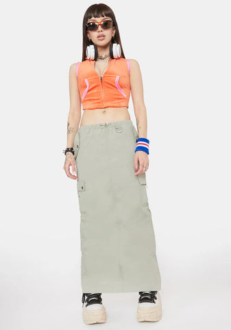 Sage Gone Backpacking Maxi Skirt