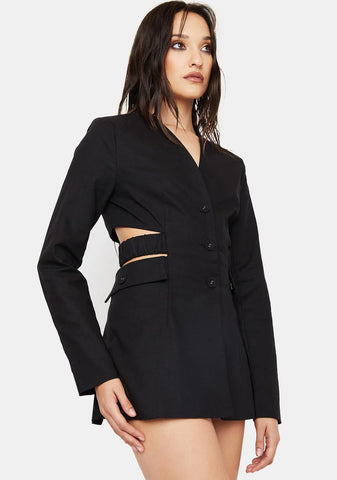 Feeling Expensive Cutout Blazer