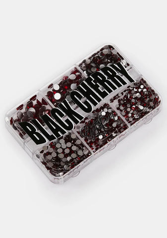 Black Cherry Rhinestone 6-Pack