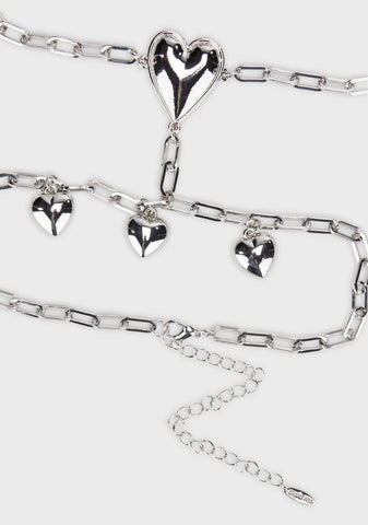 Heart Ablaze Thigh Chain