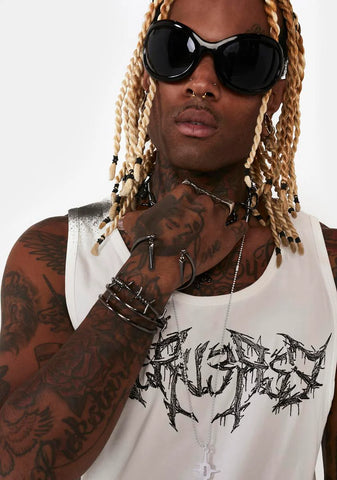 Distortion Barbed Wire Cuff Bracelets