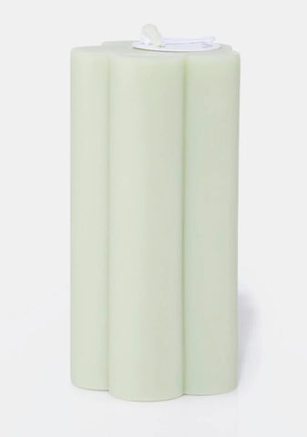 Green Daisy Candle
