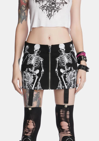 Into The Crypt Mini Skirt