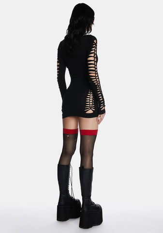 Deep Into Destruction Mini Dress