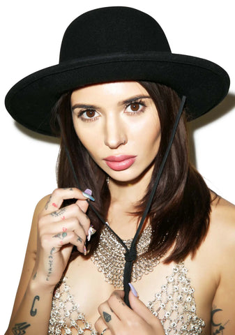 Celine Wool Hat - Black