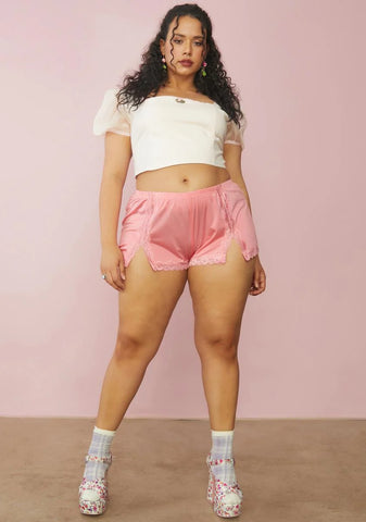 Lady Love In The Willows Satin Shorts