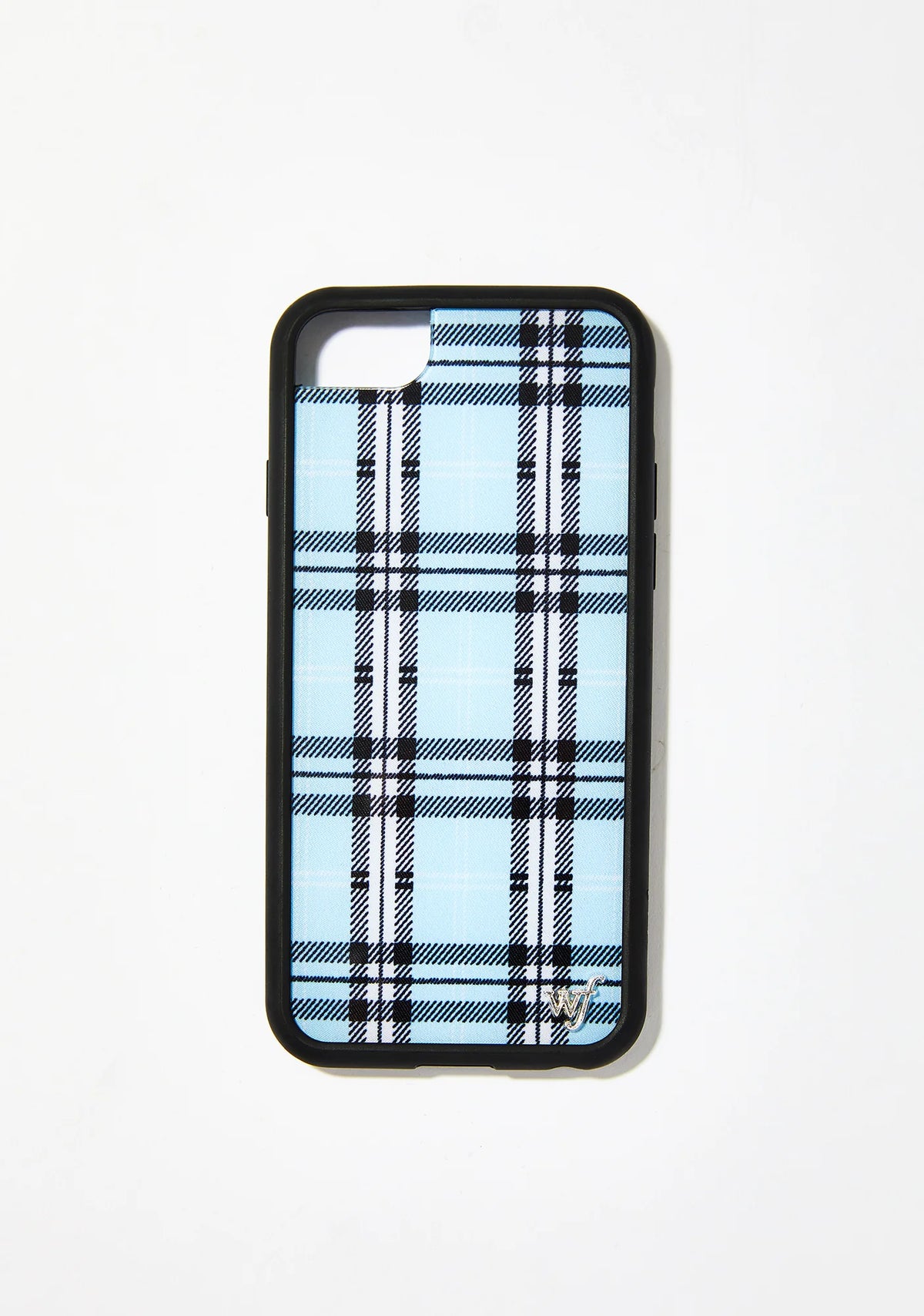 Sky Blue Plaid Iphone Case