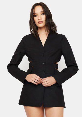 Feeling Expensive Cutout Blazer