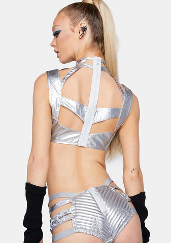 Chrome Rude Awakening Lace-Up Shorts