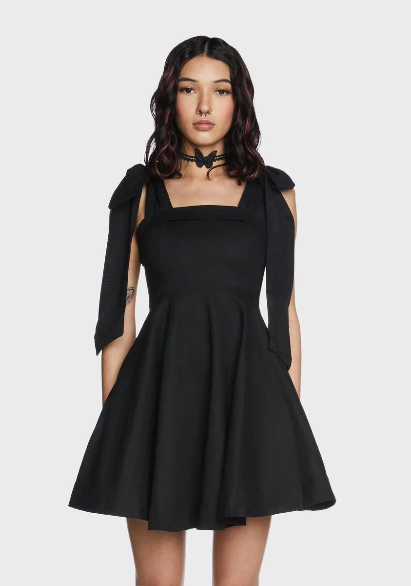 Noir Pure Intentions Mini Dress