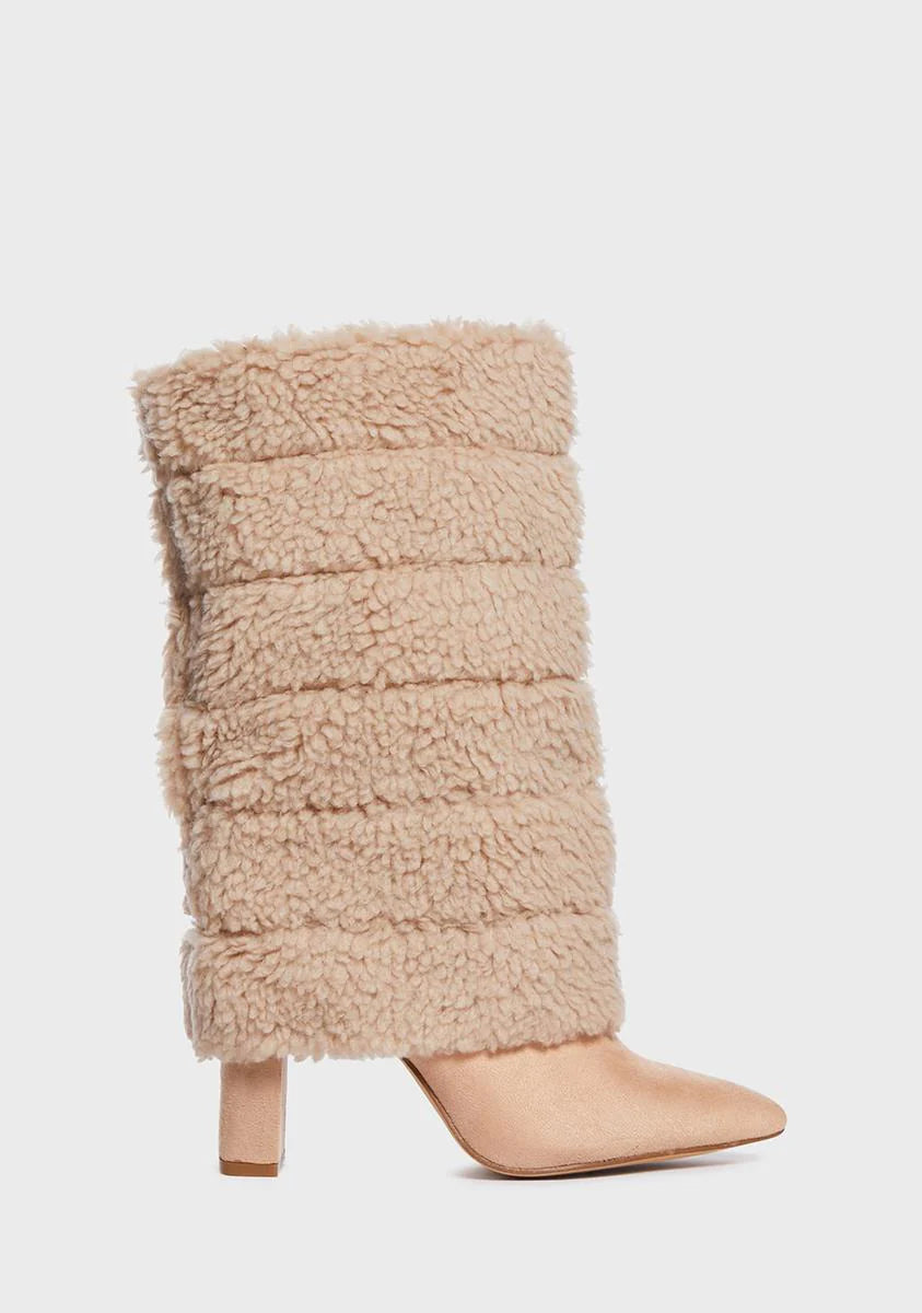 Tan The Lavish Life Faux Fur Boots