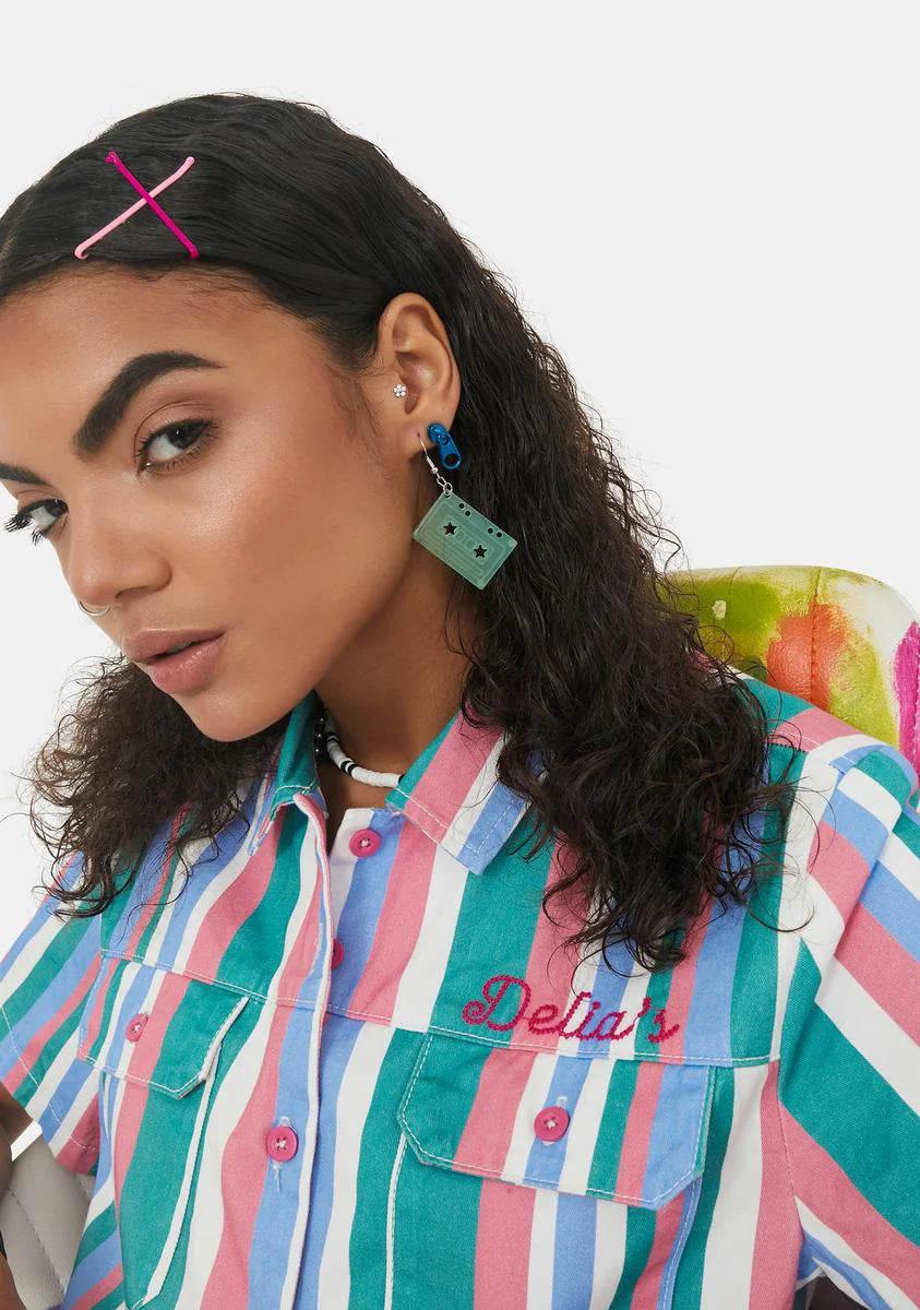 Jade Made A Mix Cassette Earrings