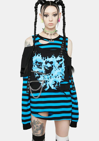 Chuckle Forth Striped Top