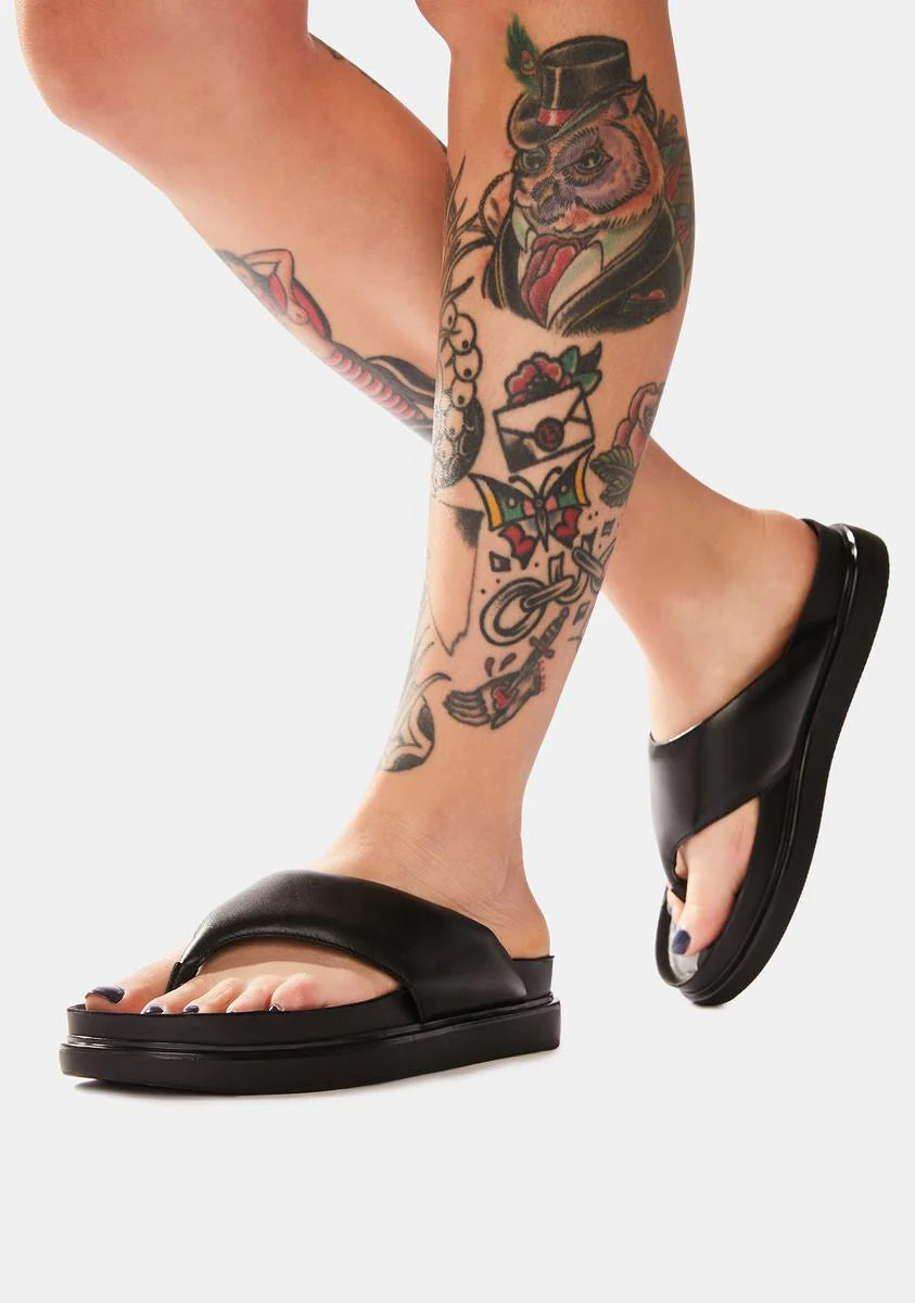 Erin Leather Thong Sandals