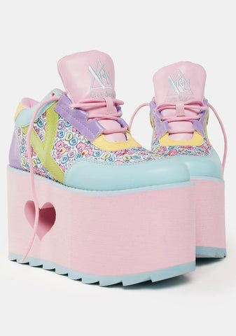 Pastel Qozmo Lo Care Bears Platform Sneakers