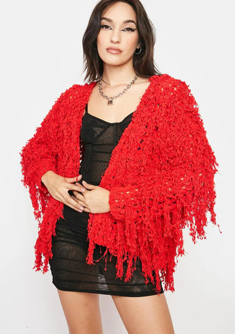 Burn Acknowledge It Crochet Cardigan