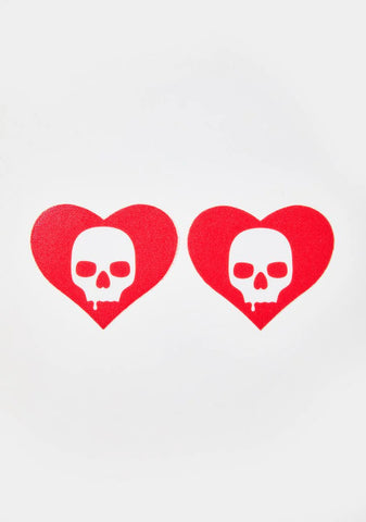 Heart Skull Pasties