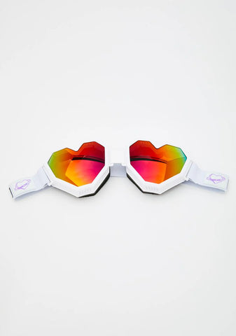 White Heart Goggles