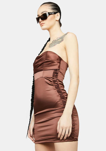 Club Dreams Satin Mini Dress