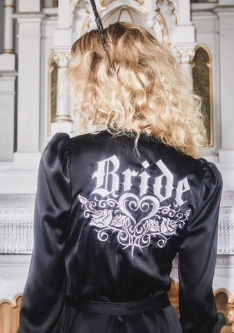 Awaited Arrival Satin Robe