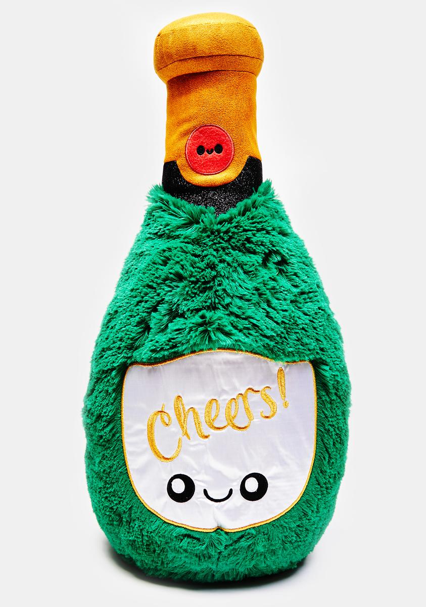 Champagne Bottle Stuffed Toy